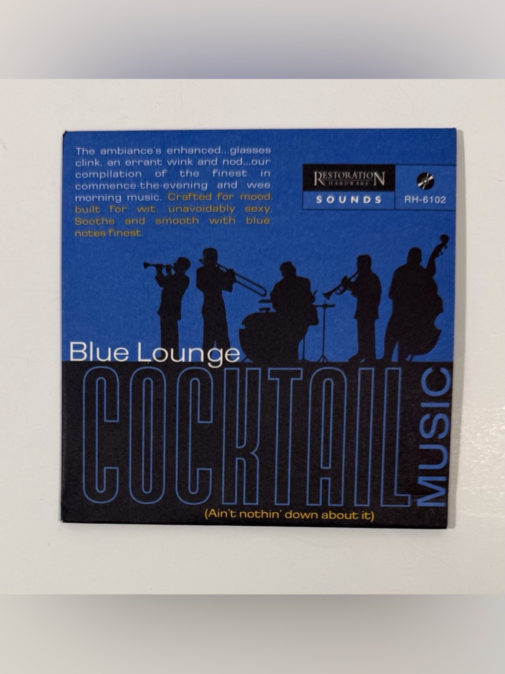 Restoration Hardware 'Cocktail' music CD